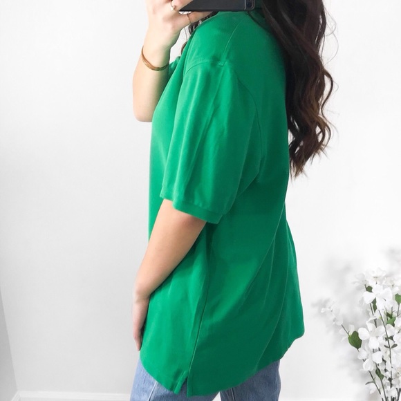 🌸4 for $10🌸 green button collar polo tee - Picture 3 of 3